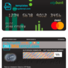editable template, Croatia OTP bank mastercard debit card template in PSD format, fully editable