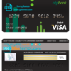 editable template, Croatia OTP bank visa card debit card template in PSD format, fully editable