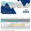 editable template, Cyprus Alpha bank visa card debit card template in PSD format, fully editable