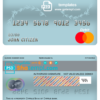 editable template, Cyprus Bank of Cyprus bank mastercard debit card template in PSD format, fully editable