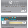 editable template, Denmark Danskebank bank visa card debit card template in PSD format, fully editable