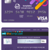 editable template, # detail line universal multipurpose bank visa electron credit card template in PSD format, fully editable