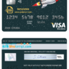 editable template, # direct rocket universal multipurpose bank visa electron credit card template in PSD format, fully editable