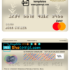 editable template, Dominican Republic Central bank Of the Dominican Republic mastercard debit card template in PSD format, fully editable