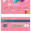 editable template, # draw colorful universal multipurpose bank mastercard debit credit card template in PSD format, fully editable
