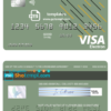 editable template, # energy line universal multipurpose bank visa credit card template in PSD format, fully editable