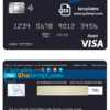 editable template, Austria Erste Group bank visa card debit card template in PSD format, fully editable