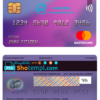 editable template, Estonia Luminor Bank mastercard template in PSD format, fully editable