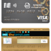 editable template, Ethiopia Commercial Bank visa gold card template in PSD format, fully editable
