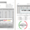 editable template, Philippines UCPB bank statement of account template in Excel and PDF format