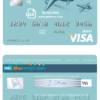 editable template, # finesse ship universal multipurpose bank visa credit card template in PSD format, fully editable