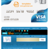 editable template, Finland Klarna bank visa electorn card template in PSD format, fully editable