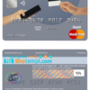 editable template, Botswana Bank Gaborone mastercard debit card template in PSD format, fully editable