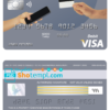 editable template, Botswana Bank Gaborone visa card debit card template in PSD format, fully editable