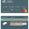 editable template, # geometric simple universal multipurpose bank mastercard debit credit card template in PSD format, fully editable