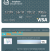 editable template, # geometric simple universal multipurpose bank visa credit card template in PSD format, fully editable