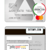 editable template, Germany Commerzbank Bank mastercard template in PSD format, fully editable