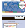 editable template, Germany ProCredit Bank mastercard credit card template in PSD format, fully editable