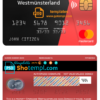 editable template, Germany Sparkasse Westmunsterland bank mastercard template in PSD format, fully editable