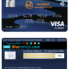 editable template, Guinea Fibank bank visa classic card template in PSD format, fully editable