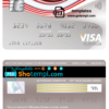 editable template, Guinea UBA bank visa platinum card template in PSD format, fully editable