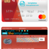 editable template, Hungary Budapest bank mastercard, fully editable template in PSD format