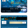 editable template, Iceland Arion bank visa signature card, fully editable template in PSD format
