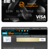 editable template, Iceland Kaupthing bank visa signature card, fully editable template in PSD format
