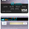 editable template, India Axis bank visa signature card, fully editable template in PSD format