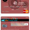 editable template, Australia Macquarie bank mastercard debit card template in PSD format, fully editable