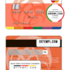 editable template, Moldova ProCredit Bank mastercard template in PSD format,fully editable