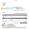 editable template, # universal multipurpose utility bill template in Word format