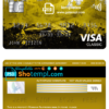 editable template, Romania Raiffeisen bank visa classic card, fully editable template in PSD format
