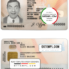 editable template, Spain ID template in PSD format, fully editable, with all fonts