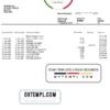 editable template, USA Capital One bank statement template, fully editable in PSD format, version 2