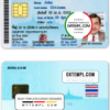 editable template, Thailand ID template in PSD format, fully editable