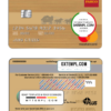 editable template, USA Wells Fargo bank mastercard template in PSD format, fully editable