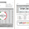 editable template, Philippines UCPB bank statement of account template in Word and PDF format