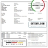 editable template, India Finacle bank statement easy to fill template in Word and PDF format