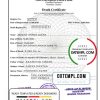 editable template, Bangladesh Death certificate template in PSD format, fully editable