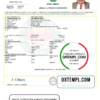 editable template, Bangladesh Dhaka South City Corporation Gazi Travel Service Trade licence template in Word and PDF format, fully editable