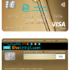 editable template, Iran Melli bank visa gold card, fully editable template in PSD format
