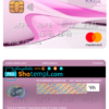editable template, Iran Zamin bank mastercard, fully editable template in PSD format