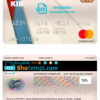 editable template, Iraq Kurdistan International bank mastercard, fully editable template in PSD format