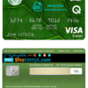 editable template, Iraq Rafidain bank visa classic card, fully editable template in PSD format