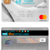 editable template, Israel Bank Hapoalim mastercard platinum, fully editable template in PSD format