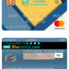 editable template, Israel First International bank mastercard, fully editable template in PSD format