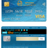 editable template, Italy Citibank visa classic card, fully editable template in PSD format