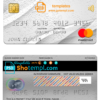 editable template, Italy UBI bank mastercard, fully editable template in PSD format