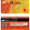 editable template, Jordan Commercial Bank JCB bank mastercard, fully editable template in PSD format